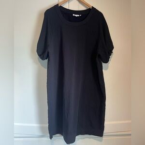 Chico’s Black Short Sleeve T-Shirt Dress